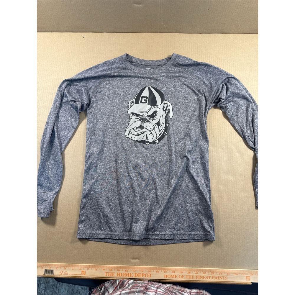University of Georgia Bulldogs Long Sleeve T-Shirt Gray Size M